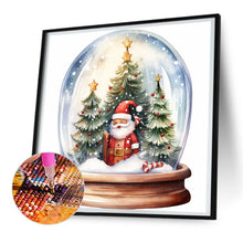 Load image into Gallery viewer, Diamond Painting - Full Round - santa crystal ball (30*30CM)
