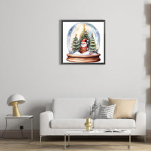 Load image into Gallery viewer, Diamond Painting - Full Round - santa crystal ball (30*30CM)
