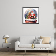Load image into Gallery viewer, Diamond Painting - Full Round - santa crystal ball (30*30CM)
