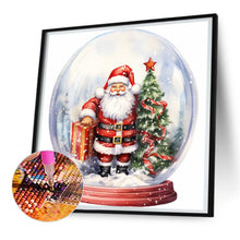Load image into Gallery viewer, Diamond Painting - Full Round - santa crystal ball (30*30CM)
