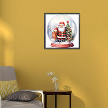 Load image into Gallery viewer, Diamond Painting - Full Round - santa crystal ball (30*30CM)

