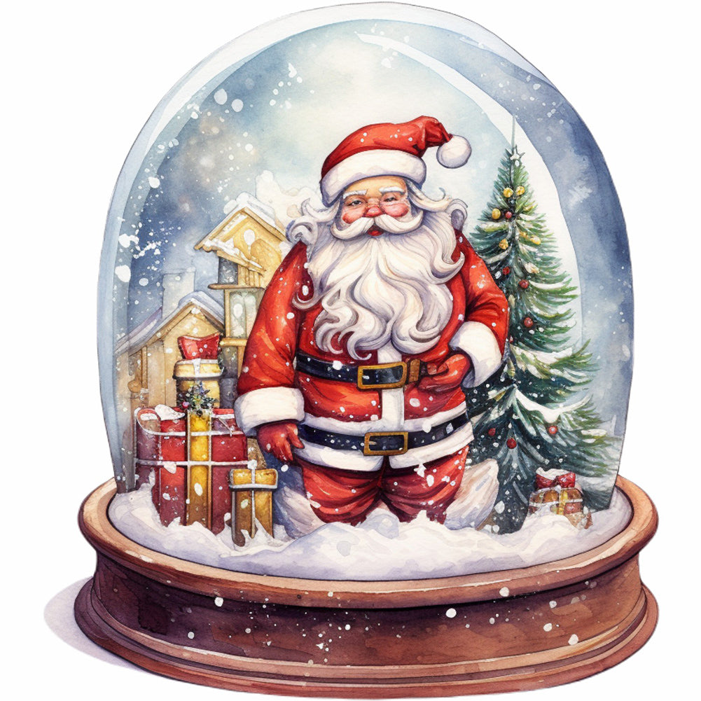 Diamond Painting - Full Round - santa crystal ball (30*30CM)