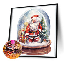 Load image into Gallery viewer, Diamond Painting - Full Round - santa crystal ball (30*30CM)
