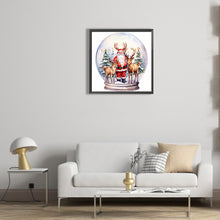 Load image into Gallery viewer, Diamond Painting - Full Round - santa crystal ball (30*30CM)

