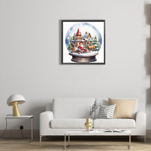 Load image into Gallery viewer, Diamond Painting - Full Round - santa crystal ball (30*30CM)
