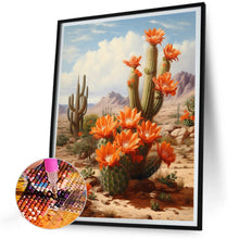 Load image into Gallery viewer, Diamond Painting - Full Round - desert cactus flower (30*40CM)
