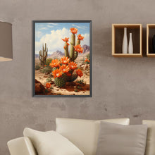 Load image into Gallery viewer, Diamond Painting - Full Round - desert cactus flower (30*40CM)
