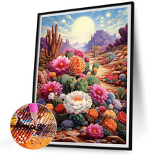 Load image into Gallery viewer, Diamond Painting - Full Round - desert cactus flower (30*40CM)
