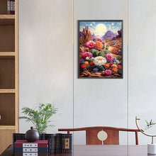 Load image into Gallery viewer, Diamond Painting - Full Round - desert cactus flower (30*40CM)
