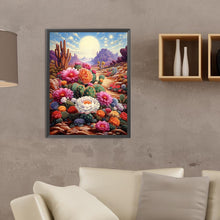 Load image into Gallery viewer, Diamond Painting - Full Round - desert cactus flower (30*40CM)
