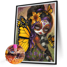 Load image into Gallery viewer, AB Diamond Painting - Full Round - butterfly girl (40*50CM)
