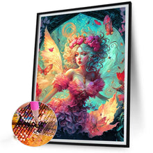 Load image into Gallery viewer, AB Diamond Painting - Full Round - butterfly girl (40*50CM)

