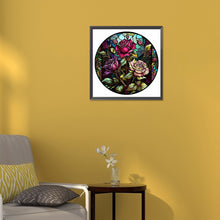 Load image into Gallery viewer, Diamond Painting - Full Round - round plate glass art rose (30*30CM)
