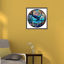 Load image into Gallery viewer, Diamond Painting - Full Round - medal glass art whale (30*30CM)
