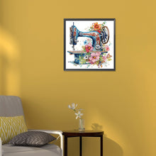 Load image into Gallery viewer, Diamond Painting - Partial Special Shaped - sewing machine (30*30CM)
