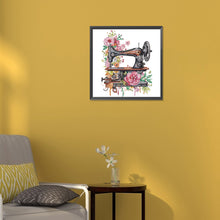 Load image into Gallery viewer, Diamond Painting - Partial Special Shaped - sewing machine (30*30CM)
