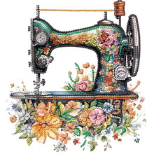 Load image into Gallery viewer, Diamond Painting - Partial Special Shaped - sewing machine (30*30CM)
