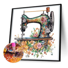 Load image into Gallery viewer, Diamond Painting - Partial Special Shaped - sewing machine (30*30CM)
