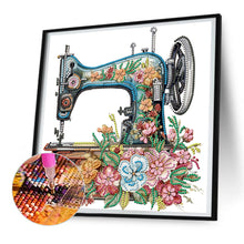 Load image into Gallery viewer, Diamond Painting - Partial Special Shaped - sewing machine (30*30CM)
