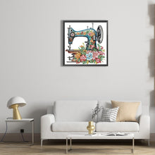 Load image into Gallery viewer, Diamond Painting - Partial Special Shaped - sewing machine (30*30CM)
