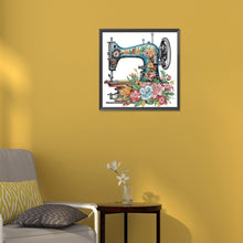 Load image into Gallery viewer, Diamond Painting - Partial Special Shaped - sewing machine (30*30CM)
