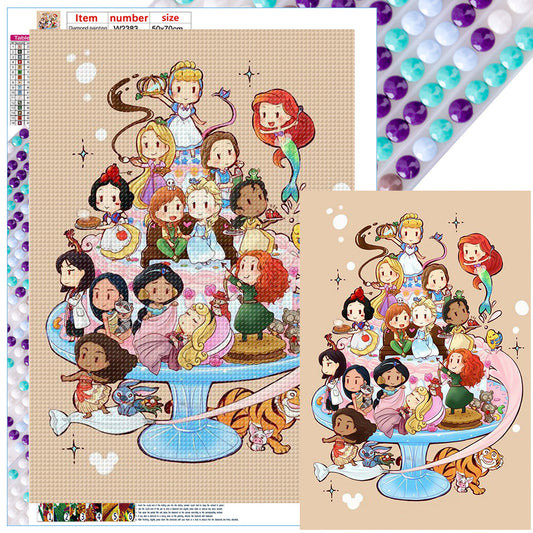 Diamond Painting - Full Round - Disney Princess (50*70CM)