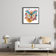 Load image into Gallery viewer, Diamond Painting - Partial Special Shaped - garden butterfly (30*30CM)
