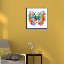 Load image into Gallery viewer, Diamond Painting - Partial Special Shaped - garden butterfly (30*30CM)
