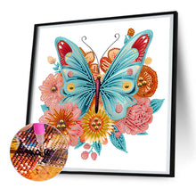 Load image into Gallery viewer, Diamond Painting - Partial Special Shaped - garden butterfly (30*30CM)
