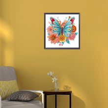 Load image into Gallery viewer, Diamond Painting - Partial Special Shaped - garden butterfly (30*30CM)
