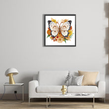 Load image into Gallery viewer, Diamond Painting - Partial Special Shaped - garden butterfly (30*30CM)
