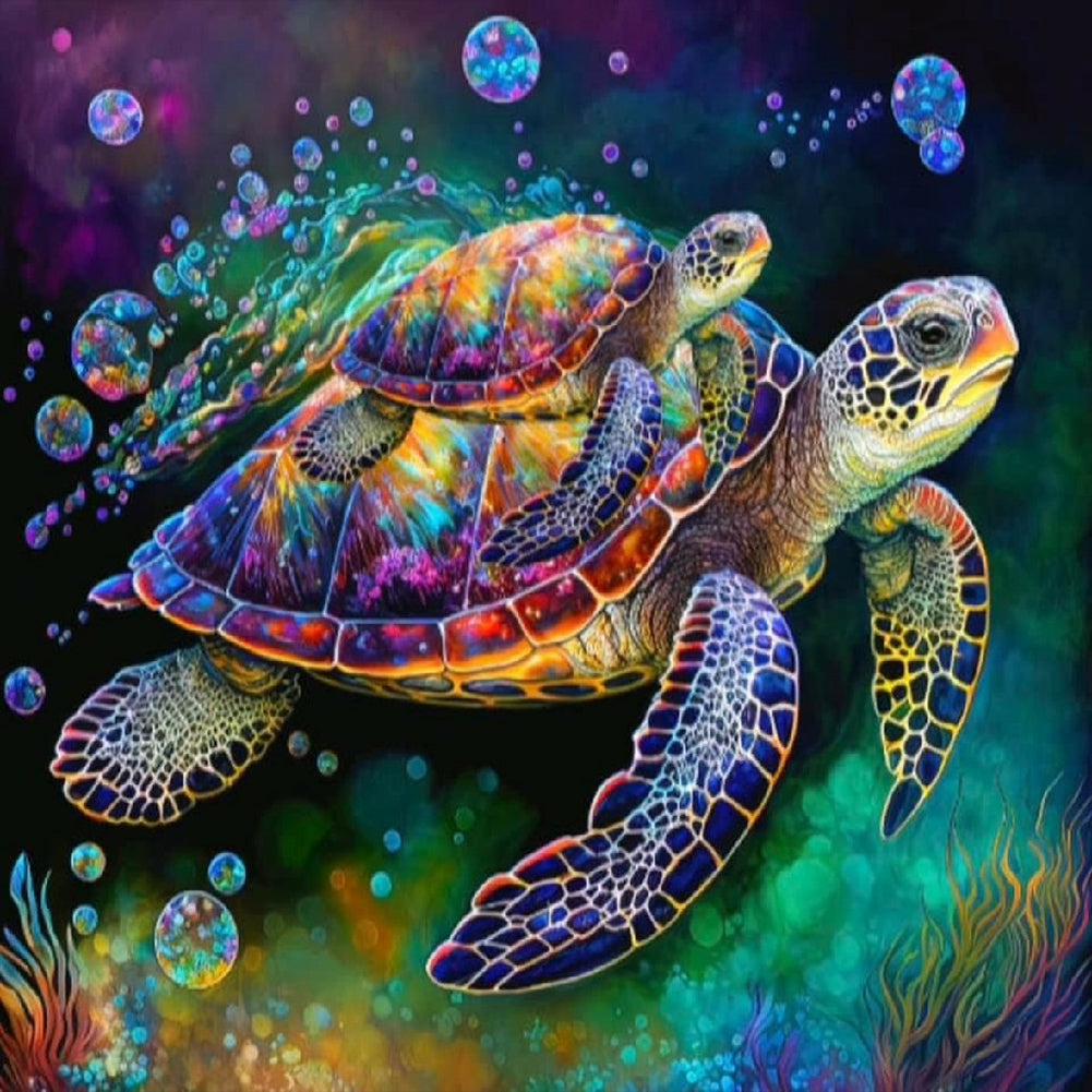 Diamond Painting - Full Round - sea turtle (30*30CM)