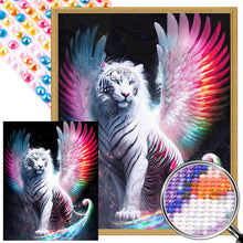 Load image into Gallery viewer, AB Diamond Painting - Full Round - tiger with wings (40*50CM)

