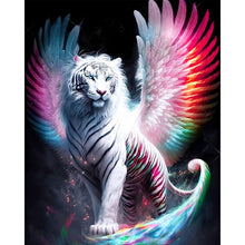 Load image into Gallery viewer, AB Diamond Painting - Full Round - tiger with wings (40*50CM)

