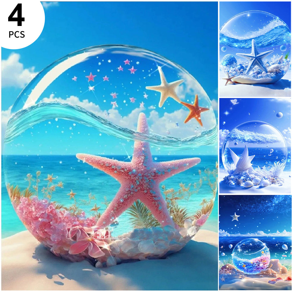 4pcs Diamond Painting Set - dream beach (30*40CM)