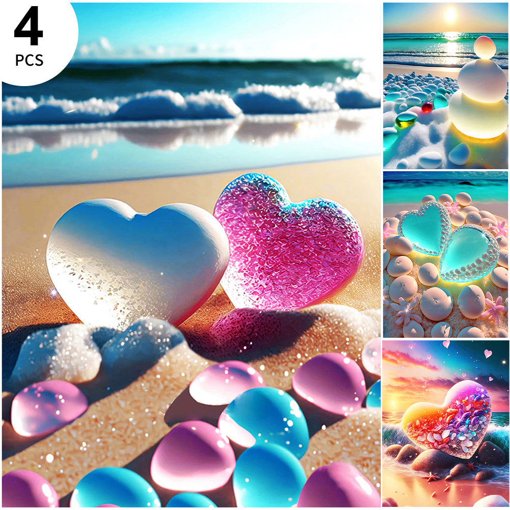 4pcs Diamond Painting Set - dream beach (30*40CM)