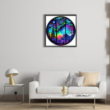 Load image into Gallery viewer, Diamond Painting - Full Round - Round Card Aurora Night Scene (30*30CM)
