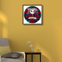 Load image into Gallery viewer, Diamond Painting - Full Round - jack skull under the rose (40*40CM)
