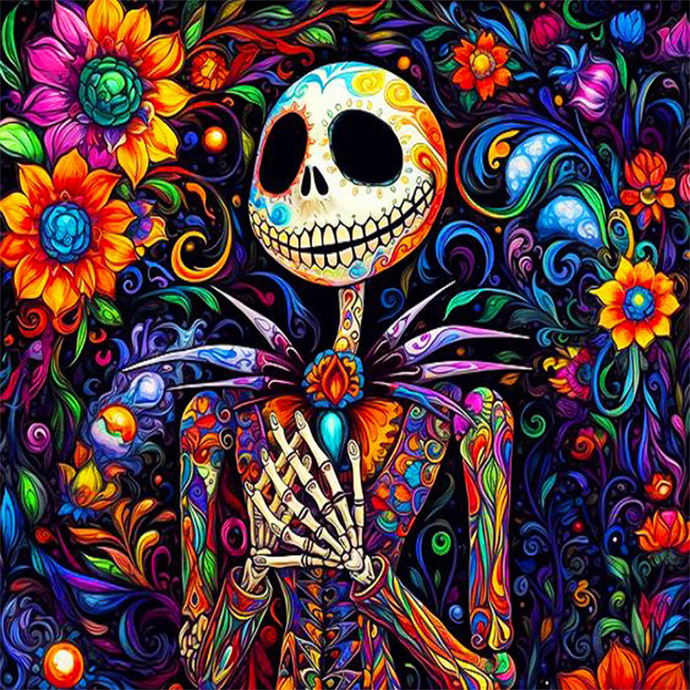 Diamond Painting - Full Round - Painted Skeleton Jack (40*40CM)