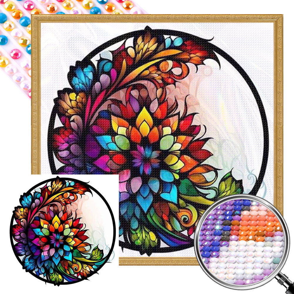 AB Diamond Painting - Full Round - glass painting (40*40CM)