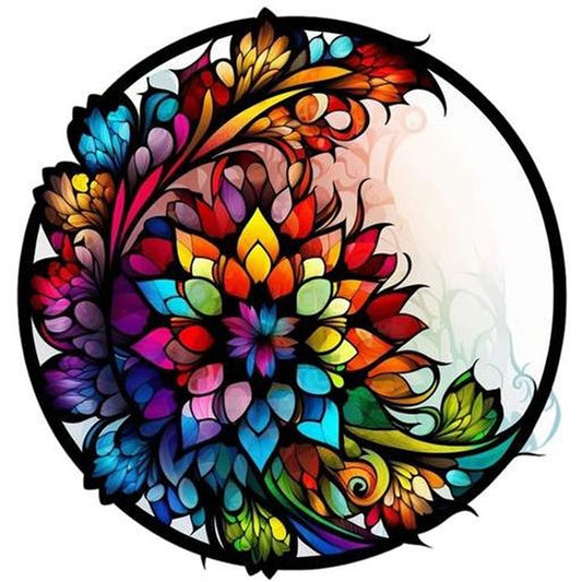 AB Diamond Painting - Full Round - glass painting (40*40CM)