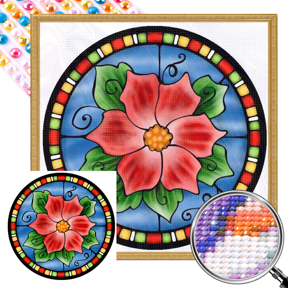 AB Diamond Painting - Full Round - glass painting (40*40CM)