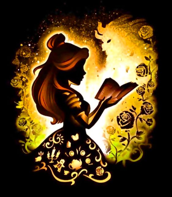 Diamond Painting - Full Round - silhouette - Disney Princess (30*30CM)
