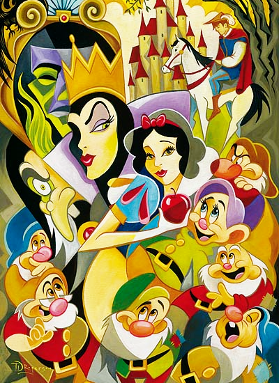 Diamond Painting - Full Round - Disney Princess Snow White and the seven dwarfs (30*40CM)