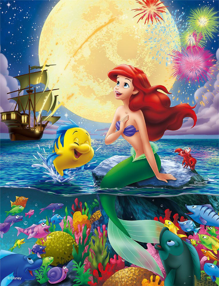 Diamond Painting - Full Round - Disney Princess Mermaid Ariel (30*40CM)