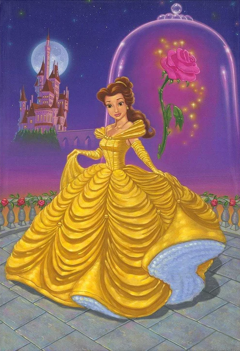 Diamond Painting - Full Round - Disney Princess bell beauty and the beast (30*40CM)