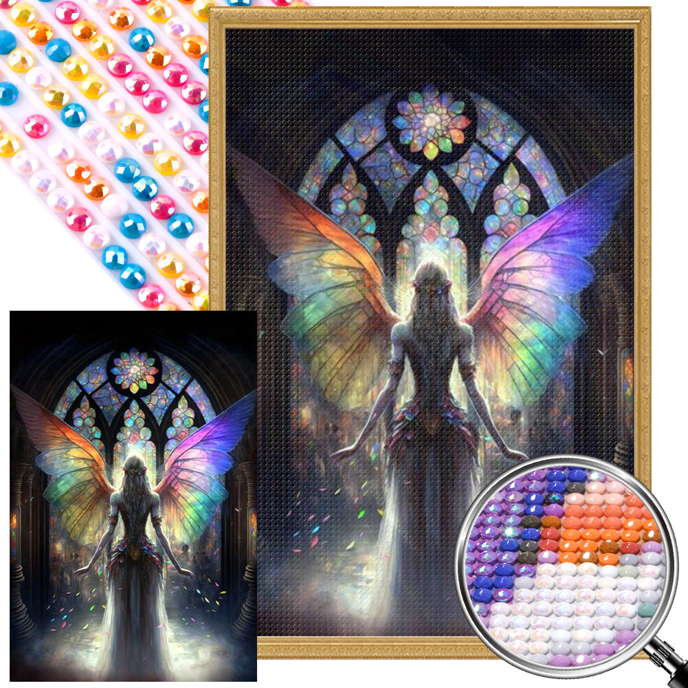 AB Diamond Painting - Full Round - angel girl (40*60CM)