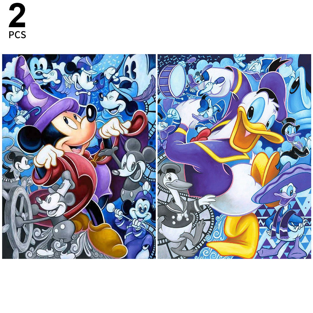 2pcs Diamond Painting Set - Donald Duck and Mickey Mouse (30*40CM)