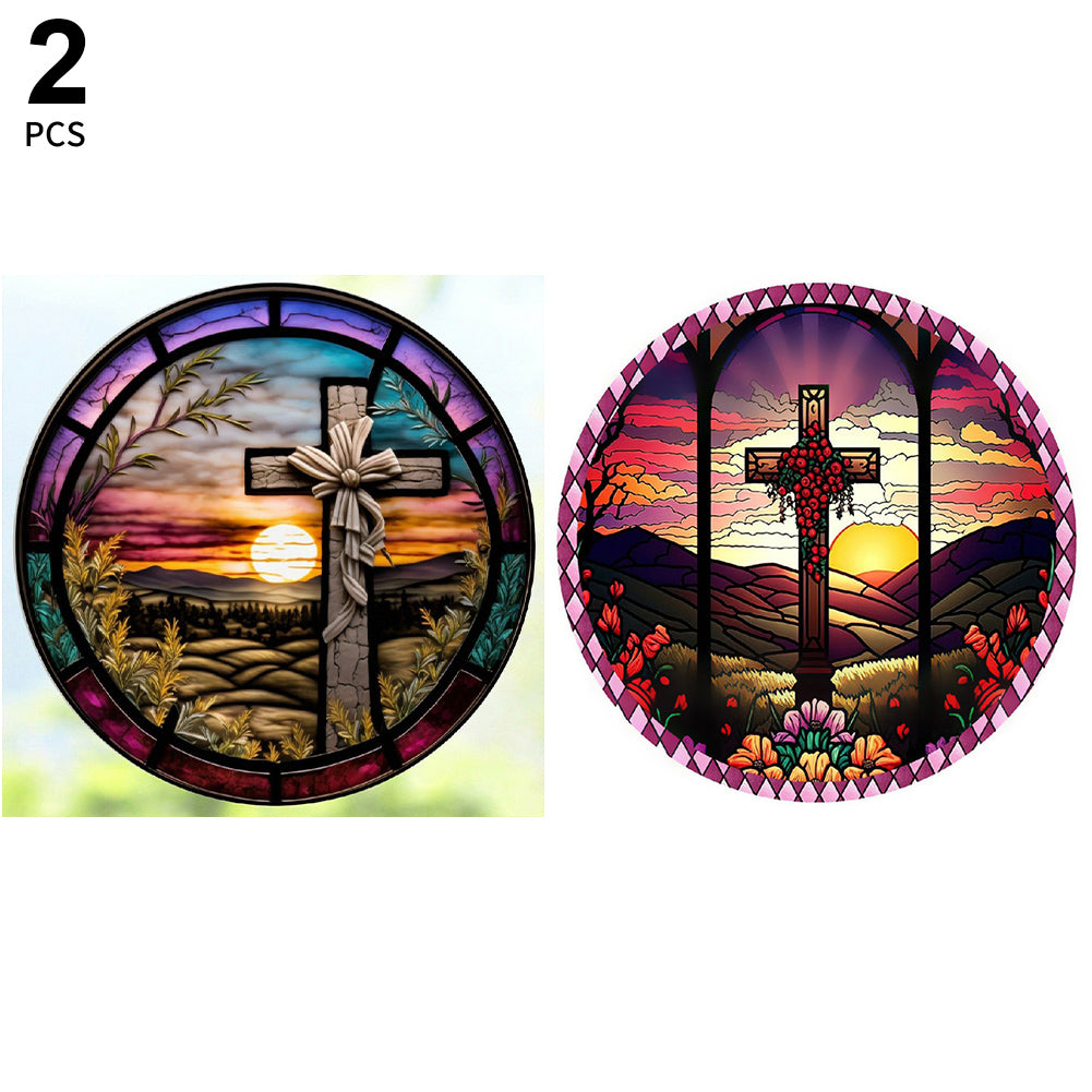 2pcs Diamond Painting Set - dawn cross (30*30CM)