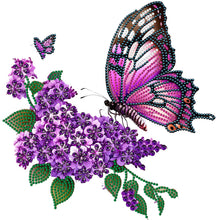 Load image into Gallery viewer, Diamond Painting - Partial Special Shaped - flowers and butterflies (30*30CM)
